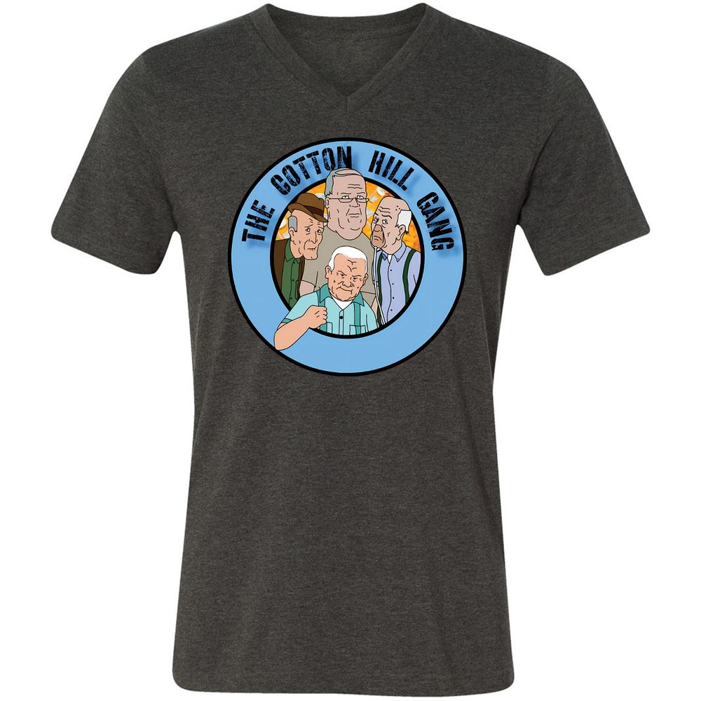 Unisex V-Neck T-Shirt - Z9J49874 - Dark Grey Heather - 8