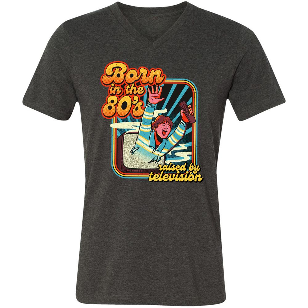 Unisex V-Neck T-Shirt - FSB24GAW - Dark Grey Heather - 8