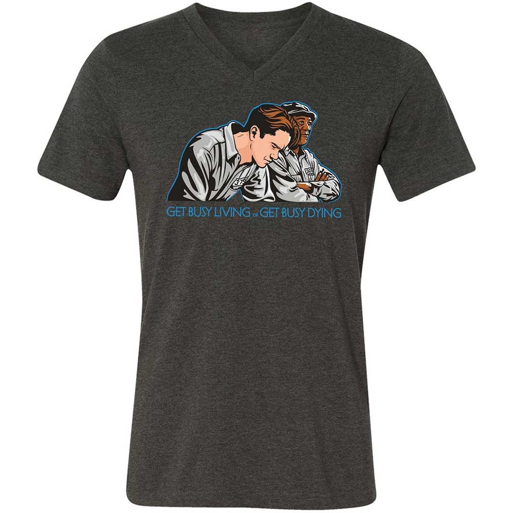 Get Busy Living - Dark Grey Heather - 8