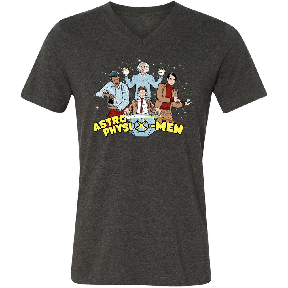 Unisex V-Neck T-Shirt - BLZH126V - Dark Grey Heather - 8