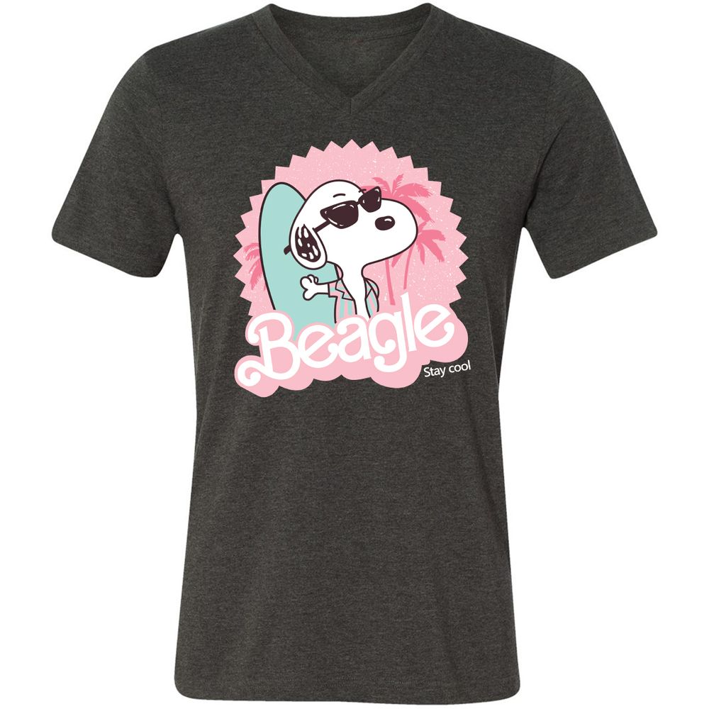 Unisex V-Neck T-Shirt - MP4NN8EC - Dark Grey Heather - 8