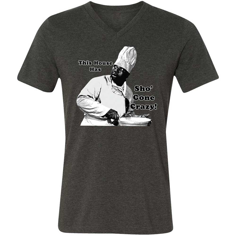 Unisex V-Neck T-Shirt - D2QFEQRA - Dark Grey Heather - 8