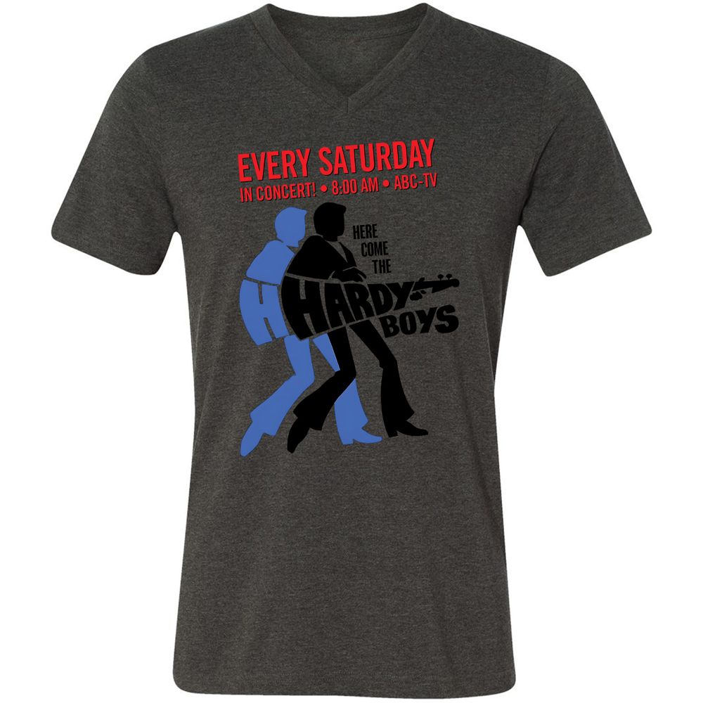 Unisex V-Neck T-Shirt - N1D6HXYE - Dark Grey Heather - 8