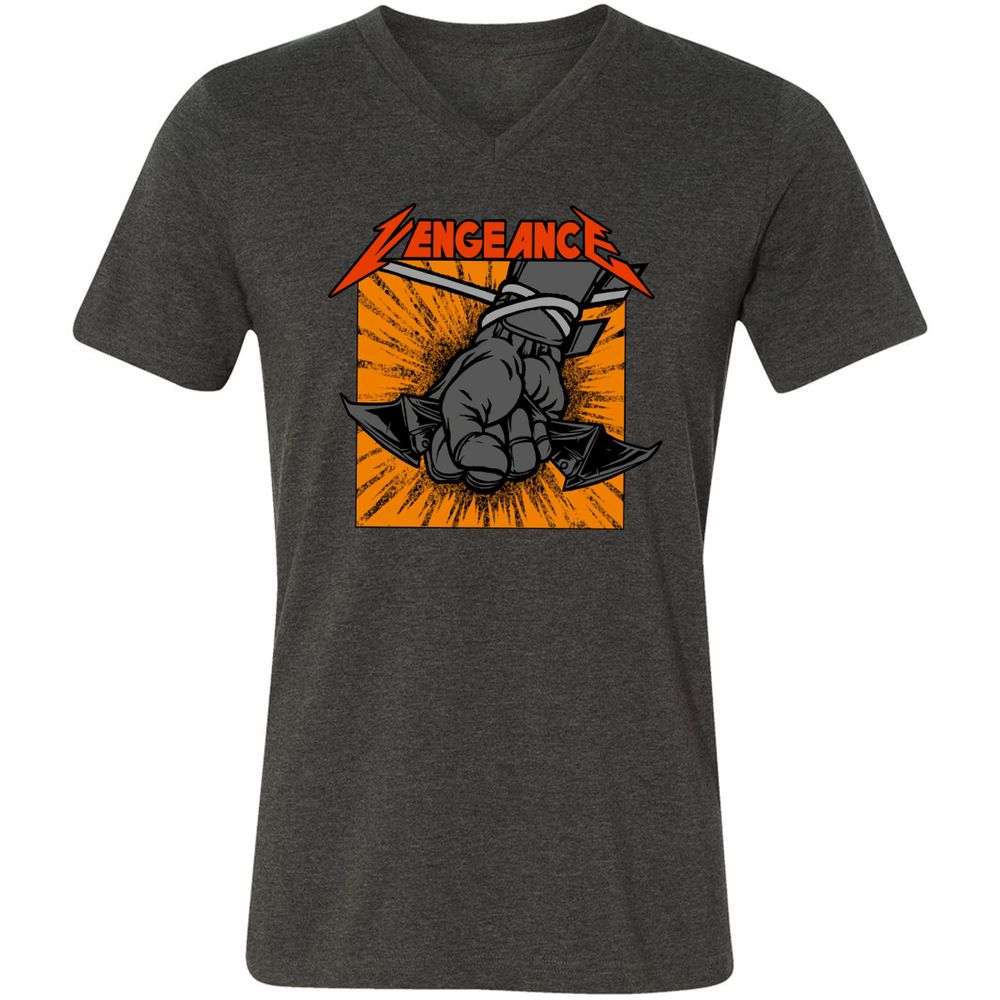 Unisex V-Neck T-Shirt - 2LTDYQWC - Dark Grey Heather - 8