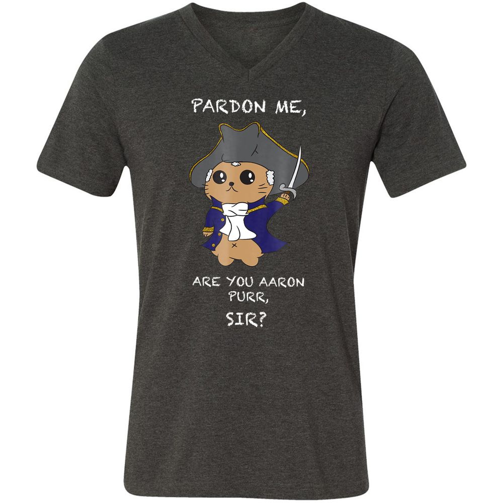 Unisex V-Neck T-Shirt - 1KCKLWAA - Dark Grey Heather - 8