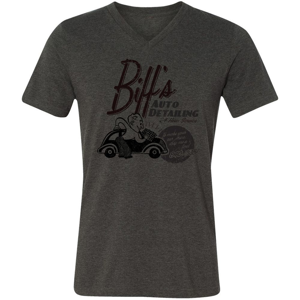 Unisex V-Neck T-Shirt - AHY7LPA8 - Dark Grey Heather - 8