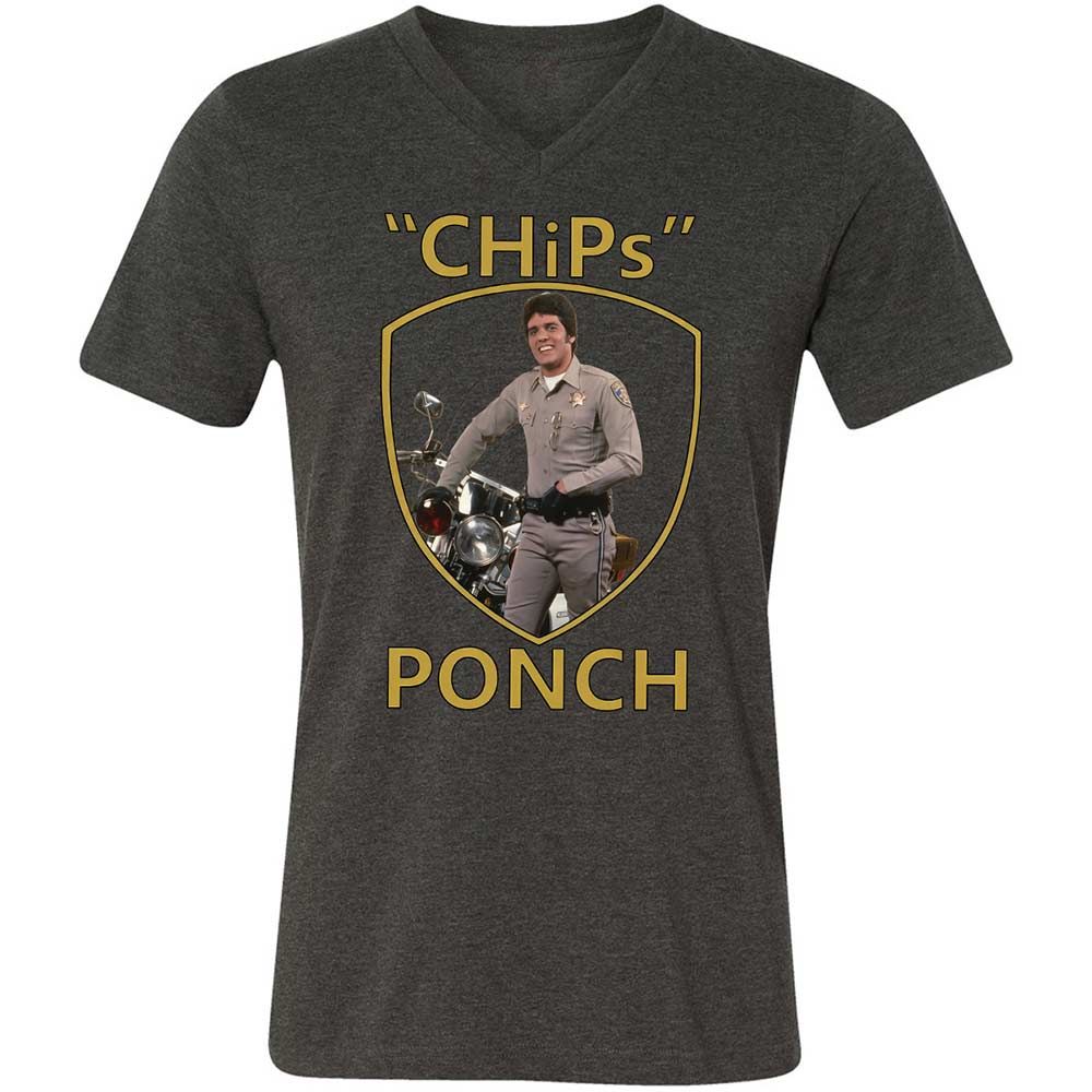 Unisex V-Neck T-Shirt - WMYD9CXL - Dark Grey Heather - 8