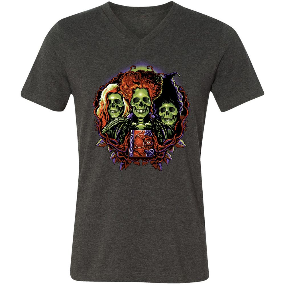Unisex V-Neck T-Shirt - Y1WQCEKD - Dark Grey Heather - 8