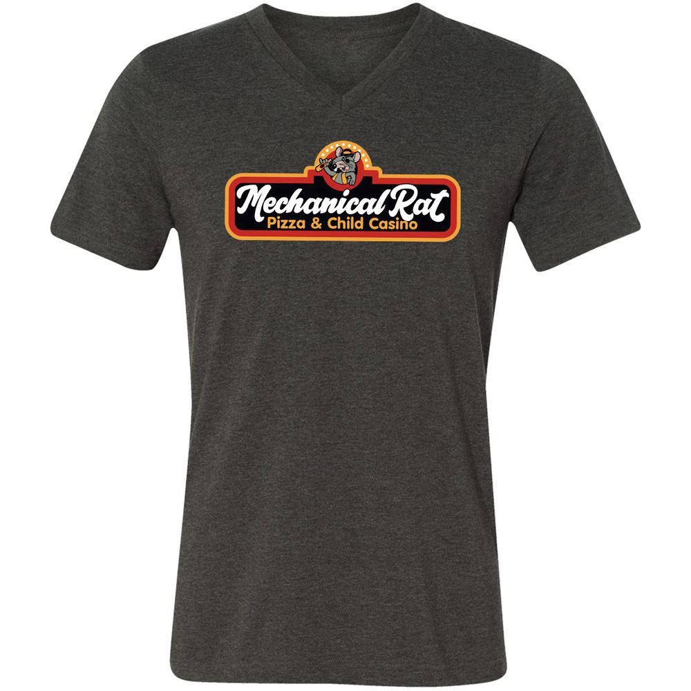 Unisex V-Neck T-Shirt - VVKVZ5FG - Dark Grey Heather - 8
