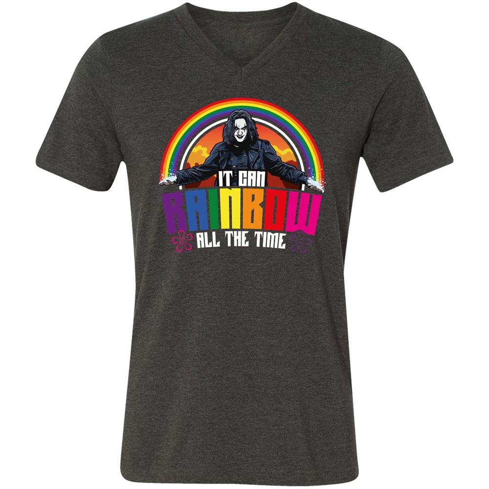 Unisex V-Neck T-Shirt - SPNV65ZJ - Dark Grey Heather - 8
