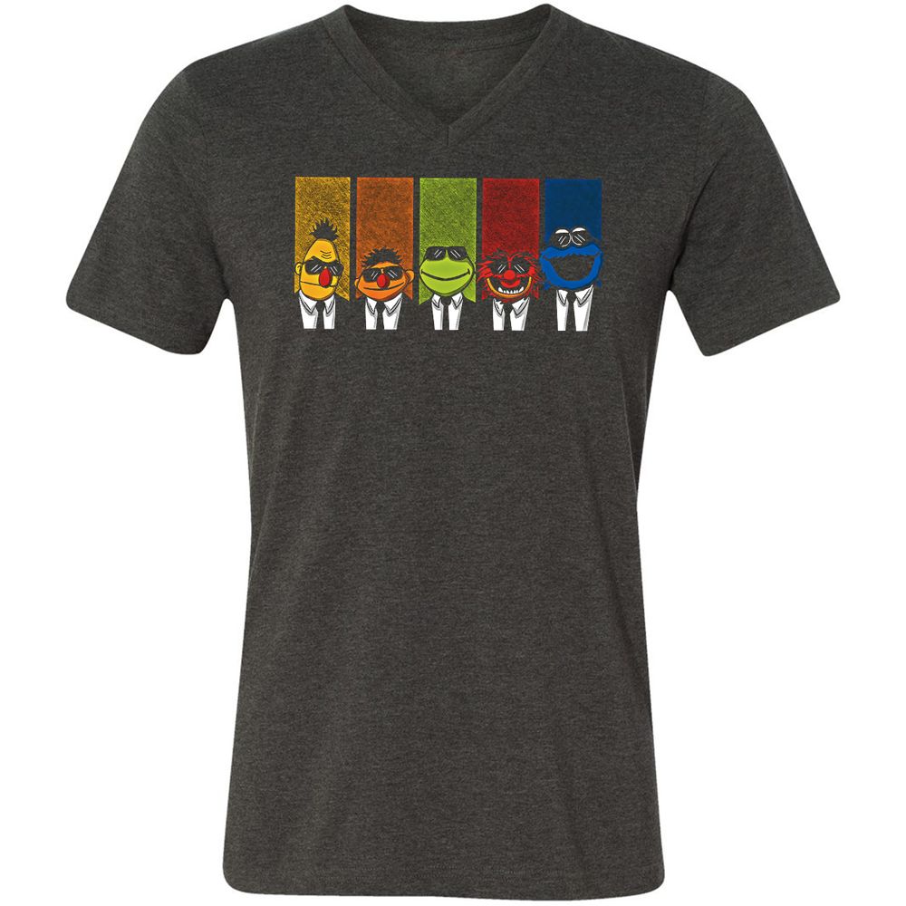 Unisex V-Neck T-Shirt - G3QMUQBH - Dark Grey Heather - 8