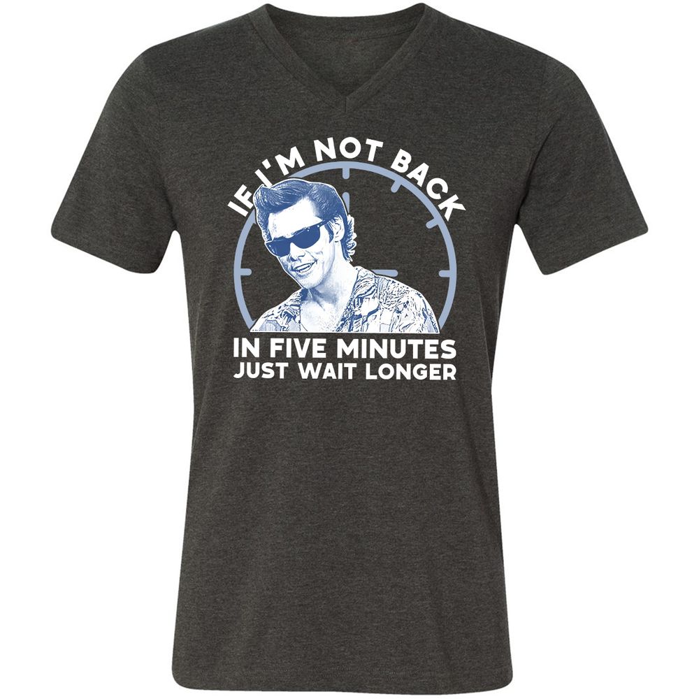 Unisex V-Neck T-Shirt - V52GJ5RZ - Dark Grey Heather - 8