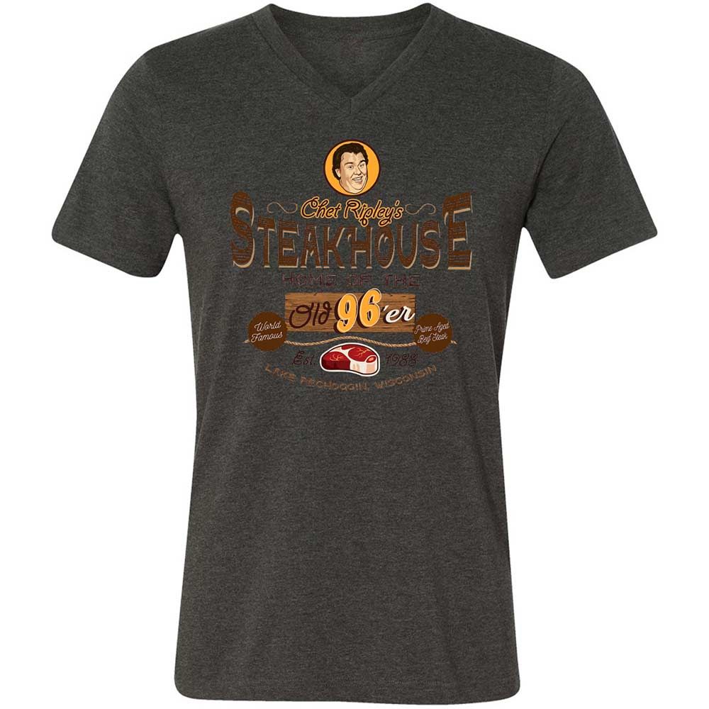 Unisex V-Neck T-Shirt - FFY6KWTR - Dark Grey Heather - 8