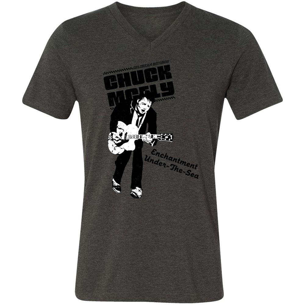 Unisex V-Neck T-Shirt - G94SNAYC - Dark Grey Heather - 8