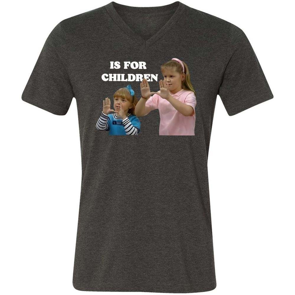 Unisex V-Neck T-Shirt - ZK5693LW - Dark Grey Heather - 8