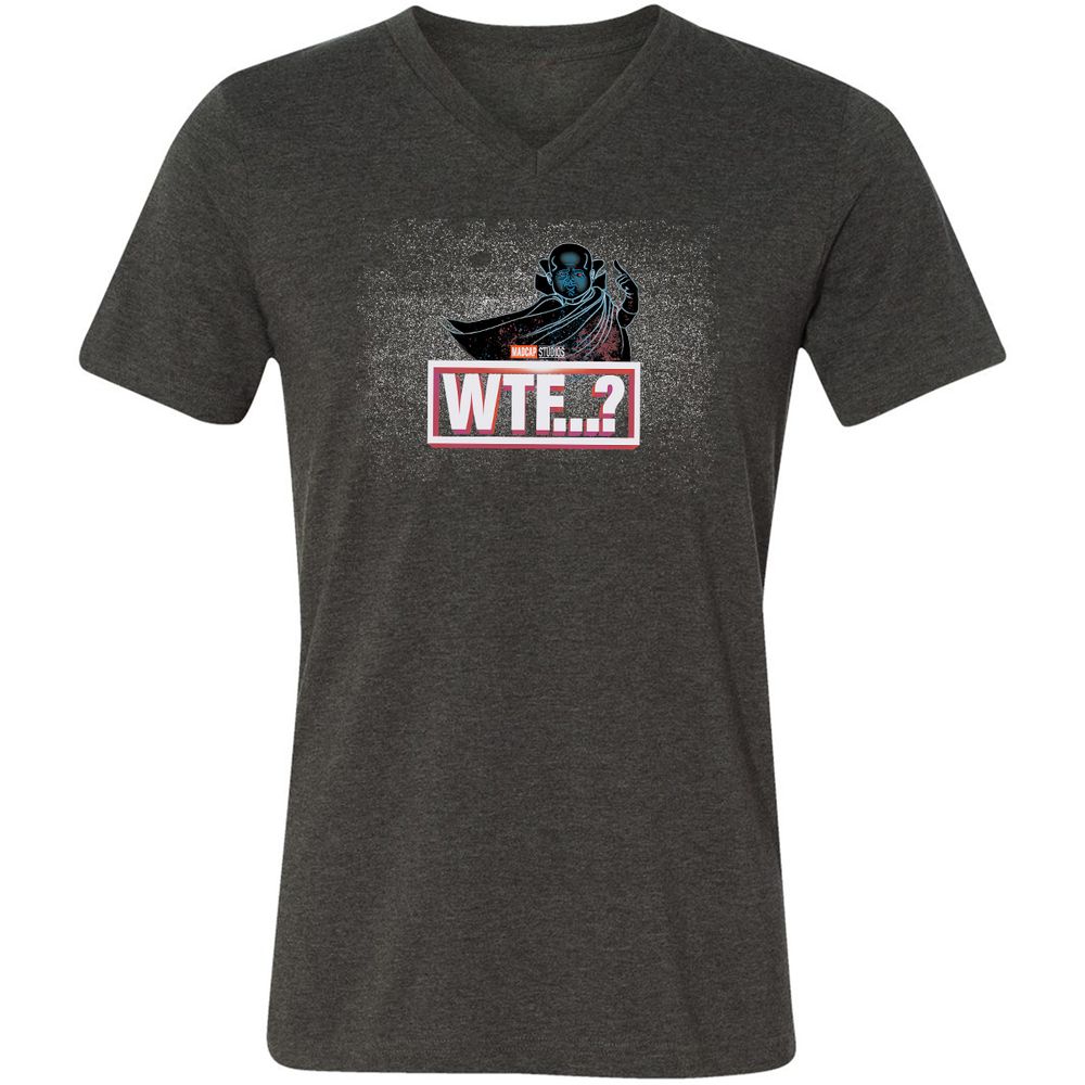 Unisex V-Neck T-Shirt - 775L3Q9J - Dark Grey Heather - 8