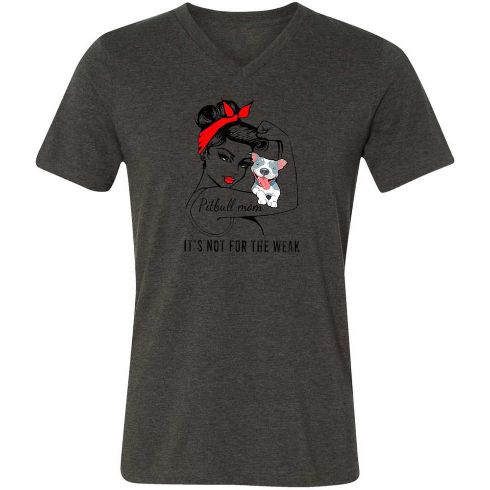 Unisex V-Neck T-Shirt - SQVHQPD9 - Dark Grey Heather - 8