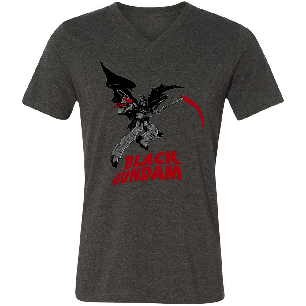 Unisex V-Neck T-Shirt - 1HRLHV6P - Dark Grey Heather - 8