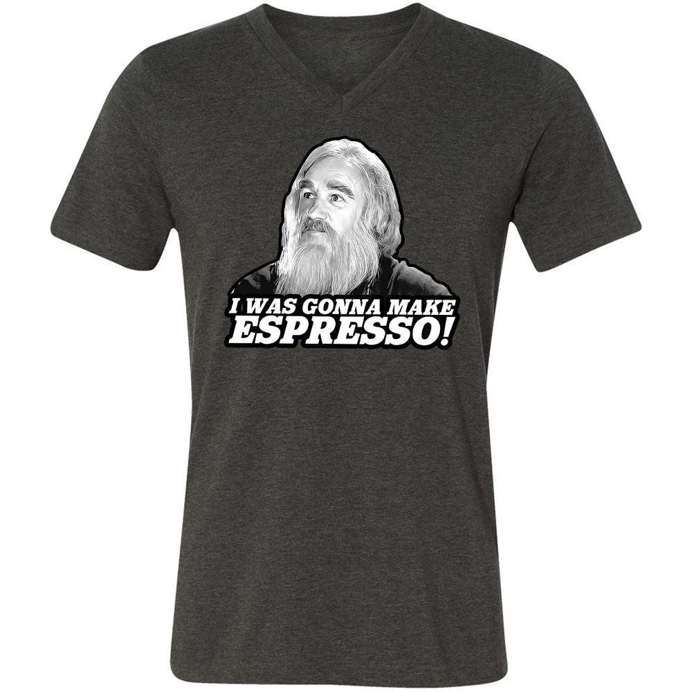 Unisex V-Neck T-Shirt - 34C86UGB - Dark Grey Heather - 8