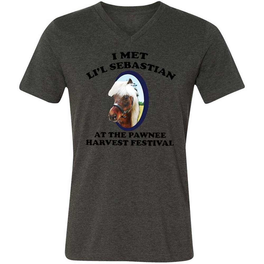 Unisex V-Neck T-Shirt - 8Z1V2HKT - Dark Grey Heather - 8