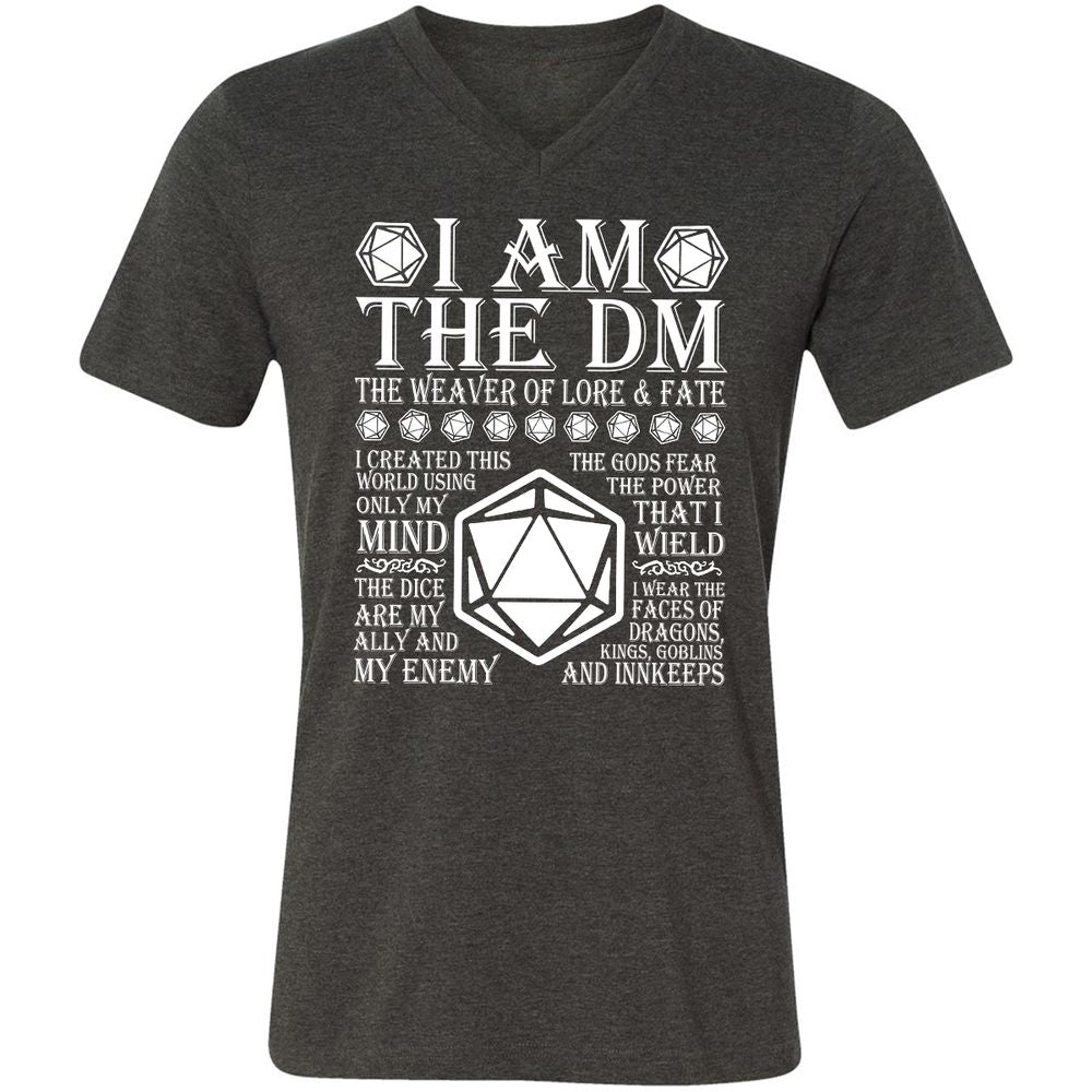 Unisex V-Neck T-Shirt - ED65QE7S - Dark Grey Heather - 8