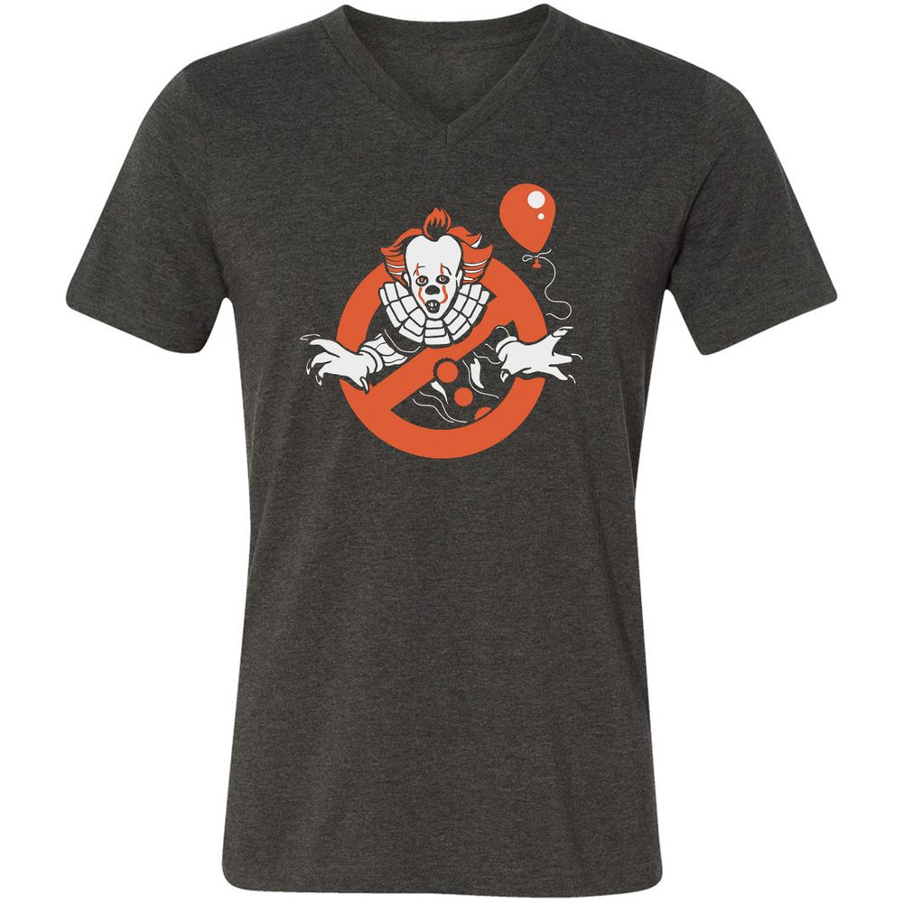 Unisex V-Neck T-Shirt - XKB52YNK - Dark Grey Heather - 8
