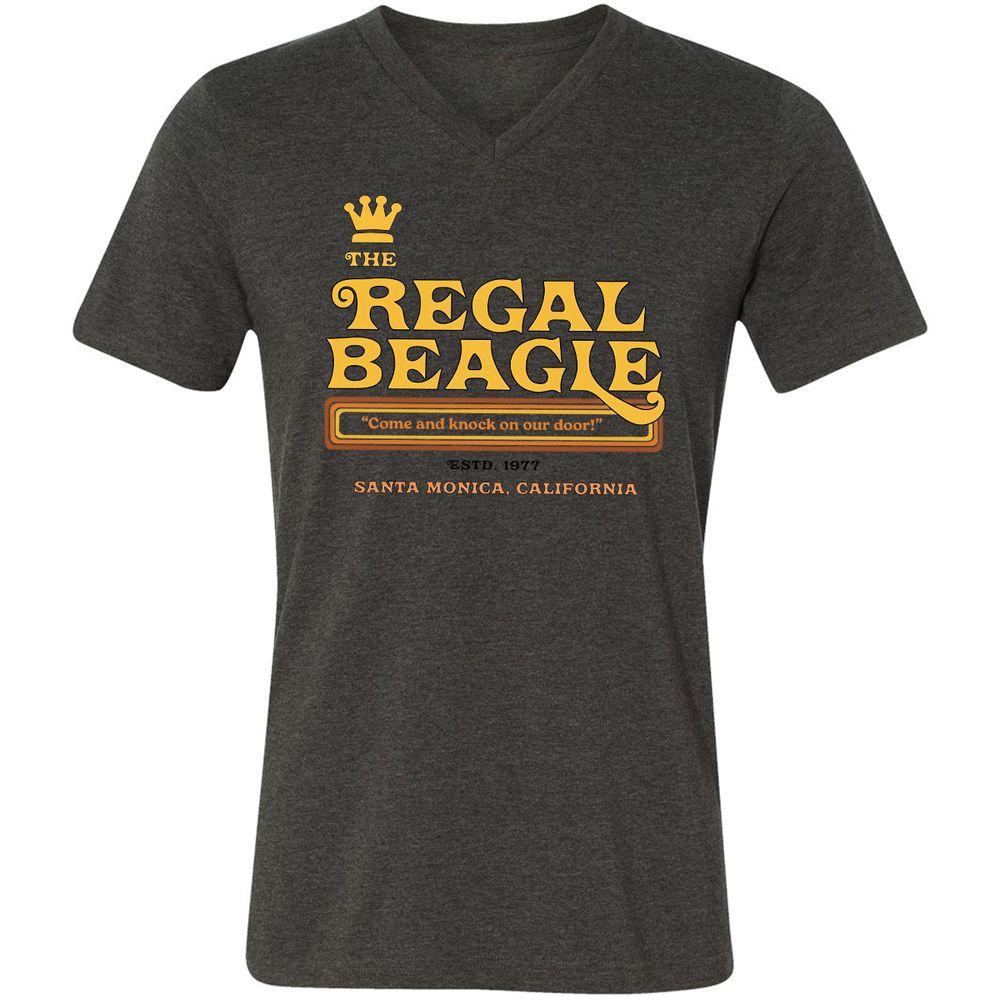 Unisex V-Neck T-Shirt - WSK2H34M - Dark Grey Heather - 8