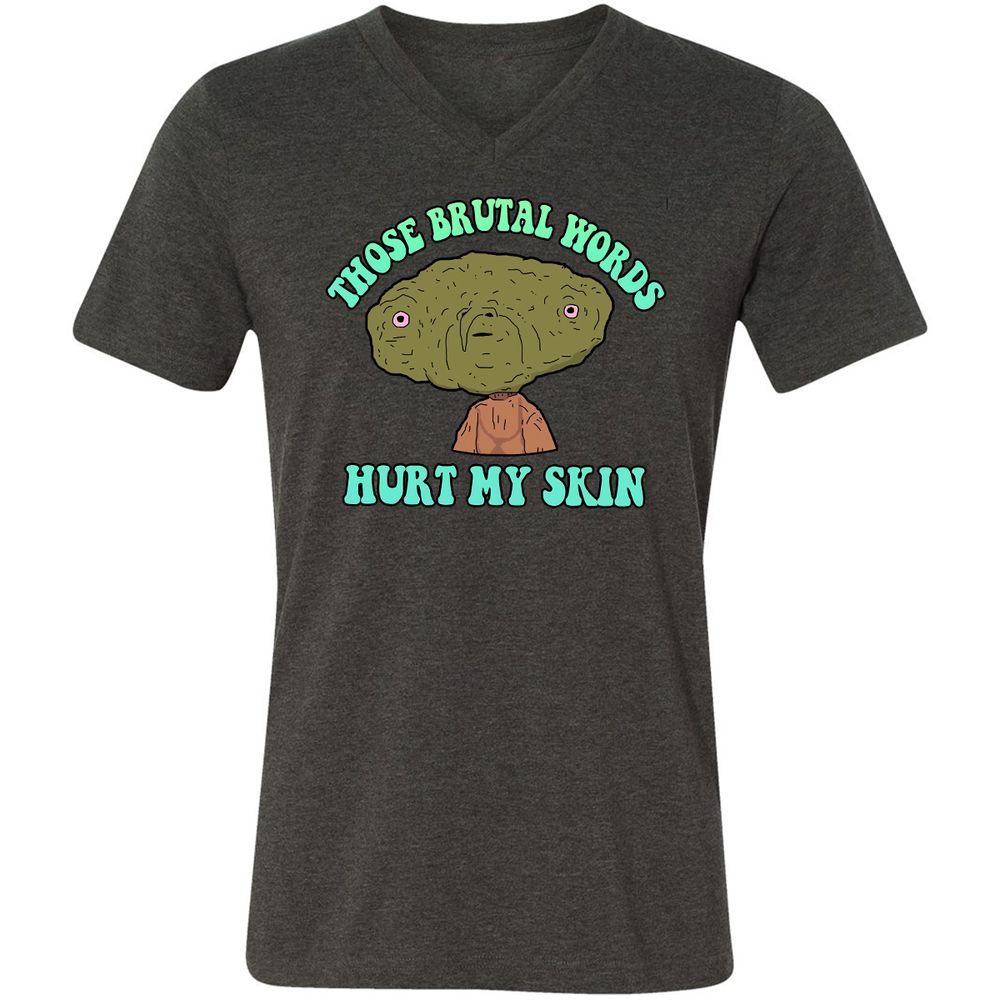 Unisex V-Neck T-Shirt - 7T91GTE2 - Dark Grey Heather - 8