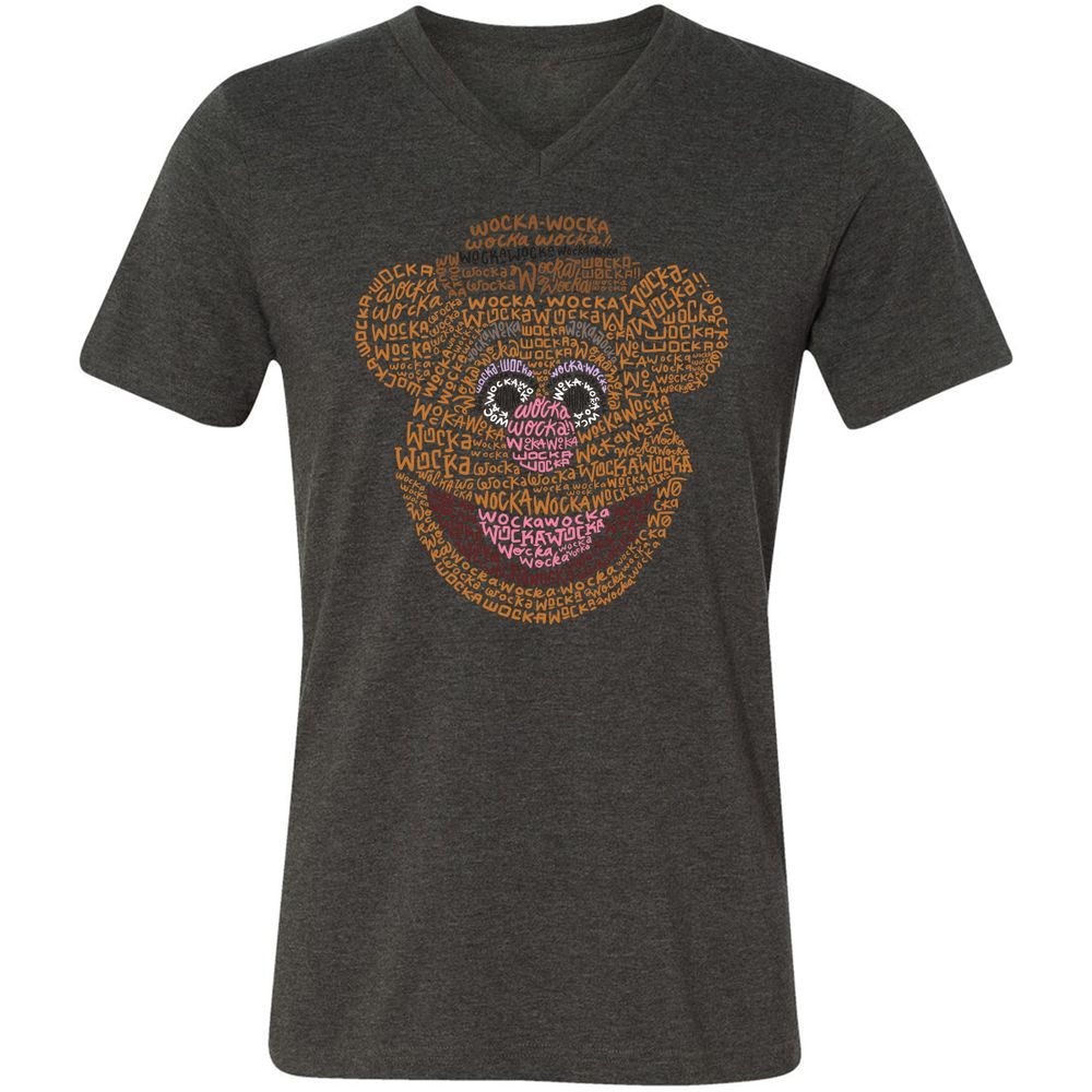 Unisex V-Neck T-Shirt - D1F4ABEG - Dark Grey Heather - 8