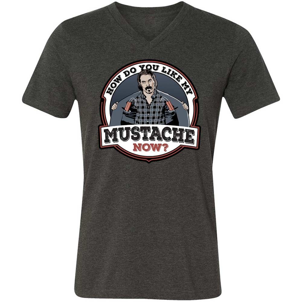 Unisex V-Neck T-Shirt - X9CTGMCC - Dark Grey Heather - 8