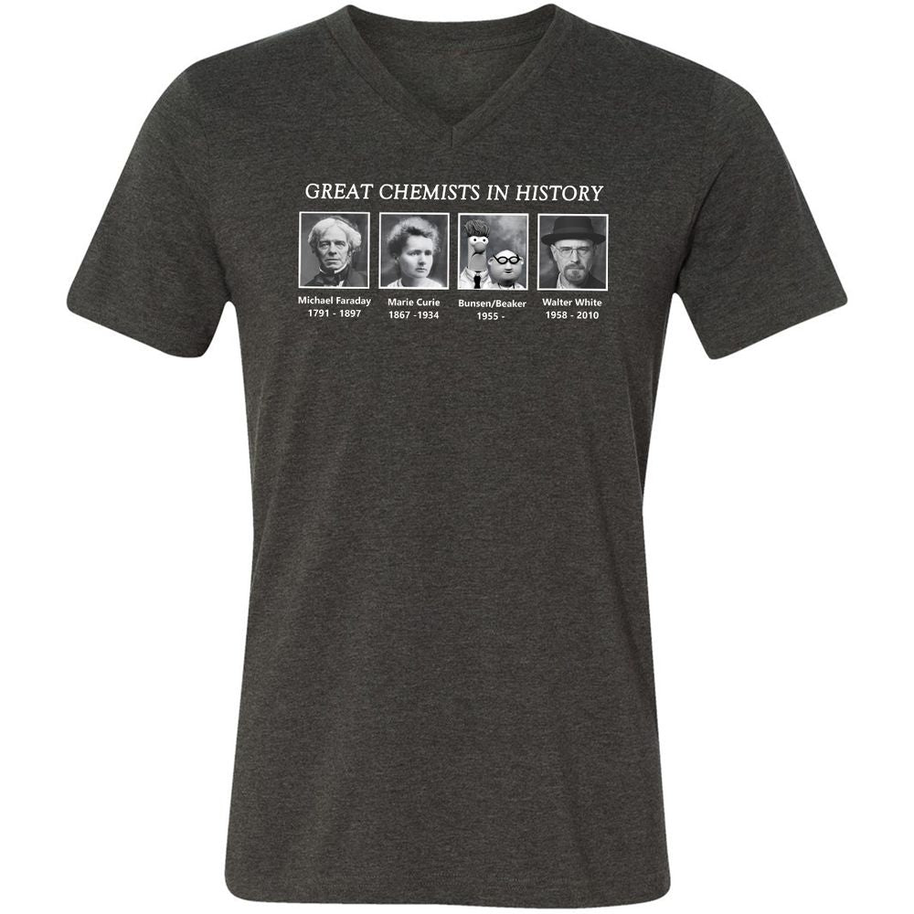 Unisex V-Neck T-Shirt - AY17SS1W - Dark Grey Heather - 8