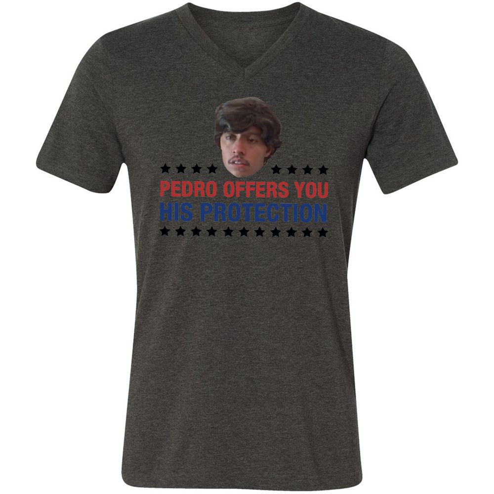 Unisex V-Neck T-Shirt - ABD3UGYG - Dark Grey Heather - 8