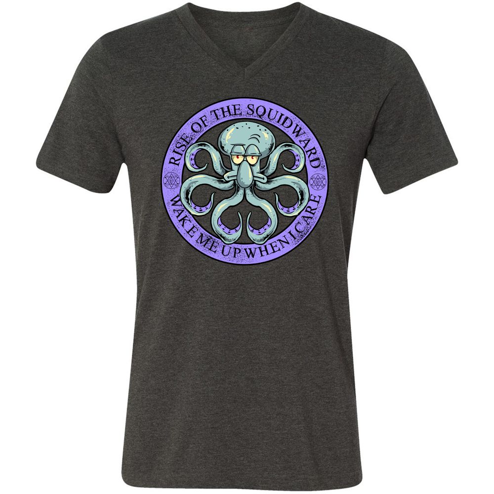 Unisex V-Neck T-Shirt - 27Q8A2G6 - Dark Grey Heather - 8