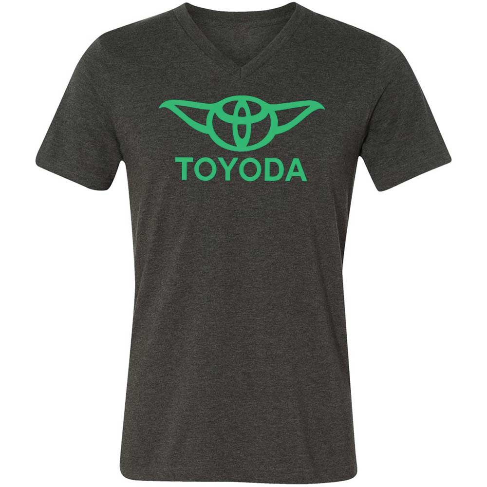 Unisex V-Neck T-Shirt - 5FQ7Y115 - Dark Grey Heather - 8