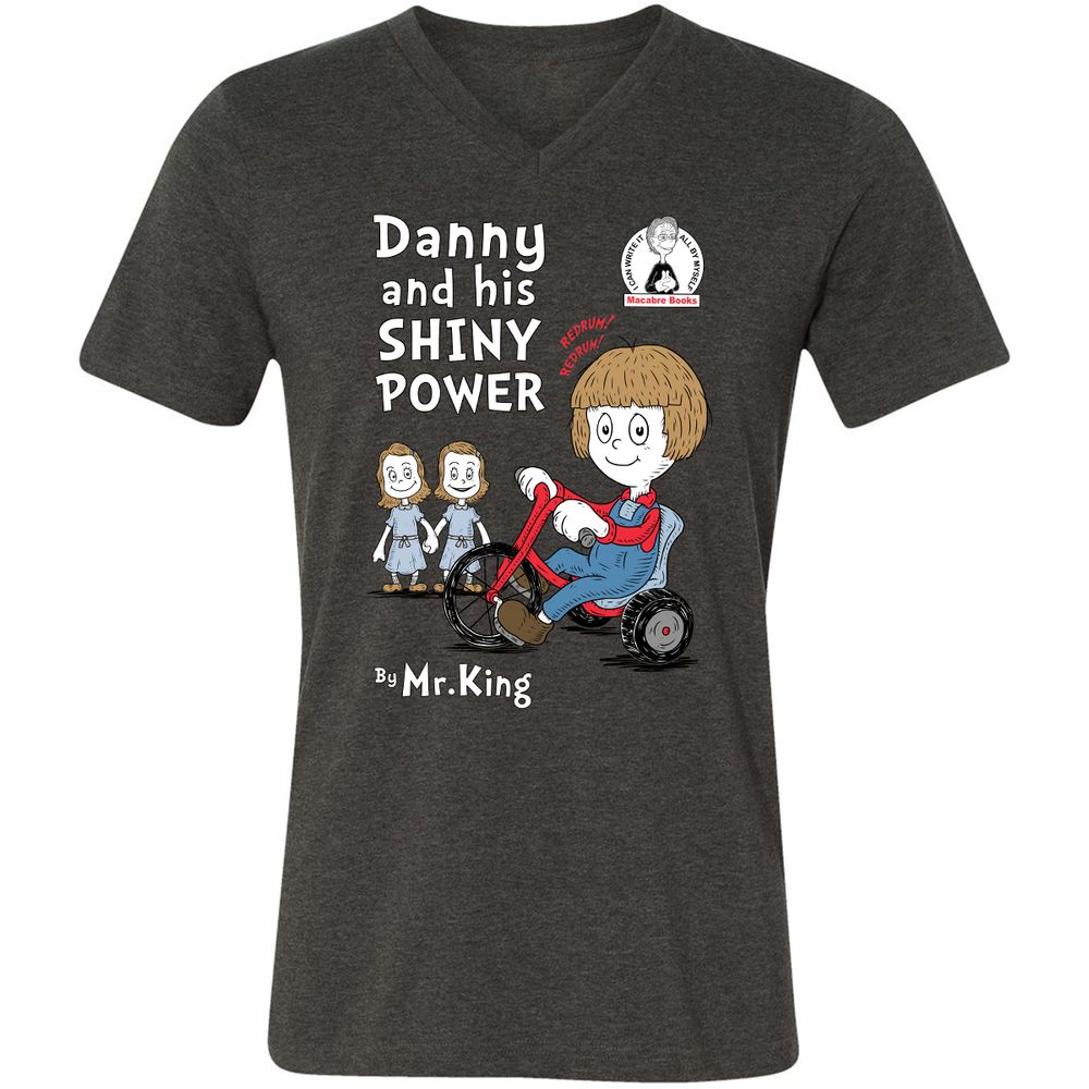 Unisex V-Neck T-Shirt - UXAYNK9B - Dark Grey Heather - 8