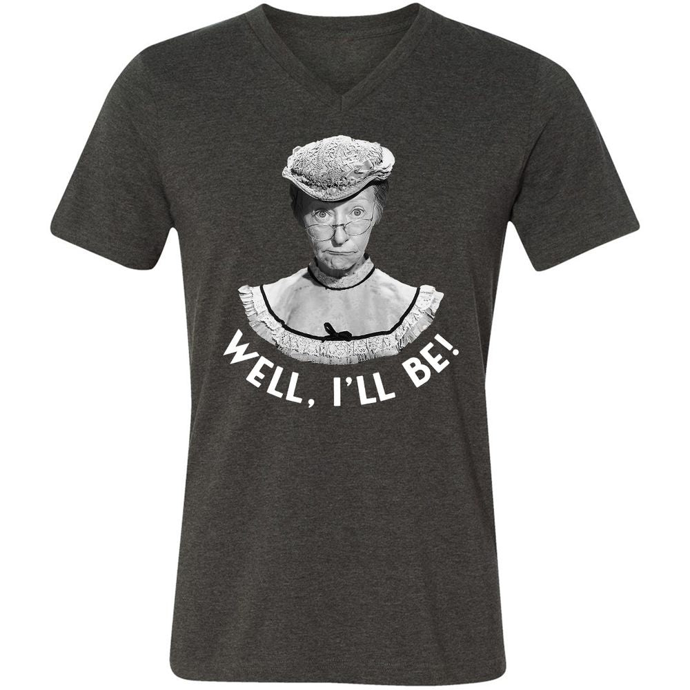 Unisex V-Neck T-Shirt - KS76C2NG - Dark Grey Heather - 8
