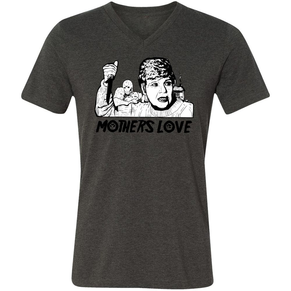 Unisex V-Neck T-Shirt - 9K87UWFA - Dark Grey Heather - 8