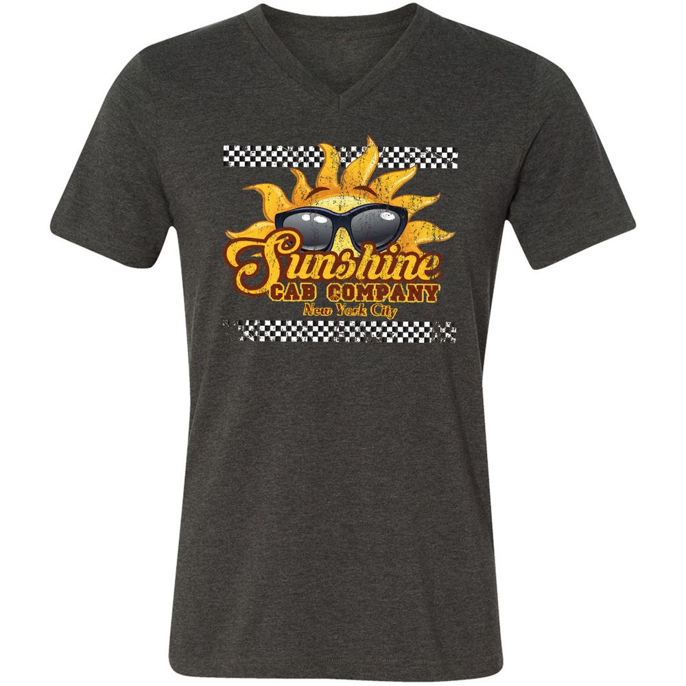 Unisex V-Neck T-Shirt - 1H7GGSHG - Dark Grey Heather - 8