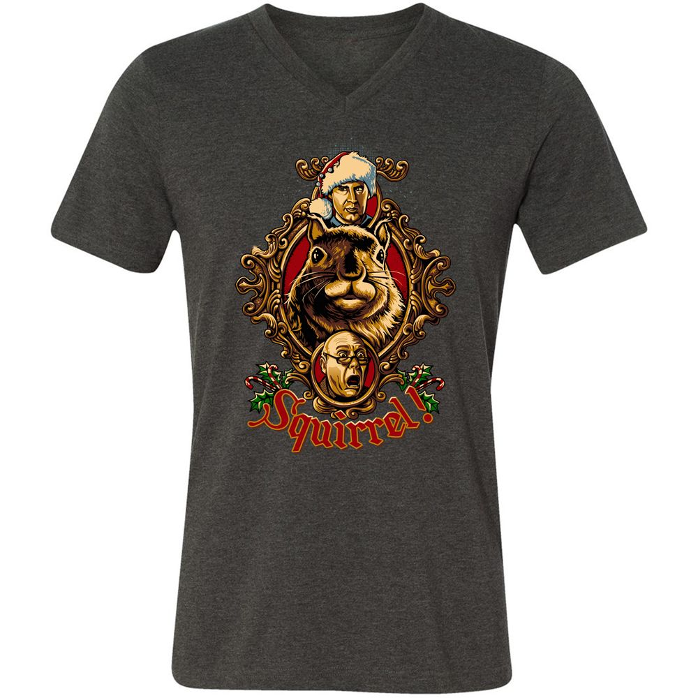 Unisex V-Neck T-Shirt - 2XASG4Y5 - Dark Grey Heather - 8