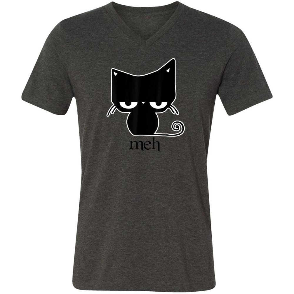 Unisex V-Neck T-Shirt - 45XLSN3Y - Dark Grey Heather - 8