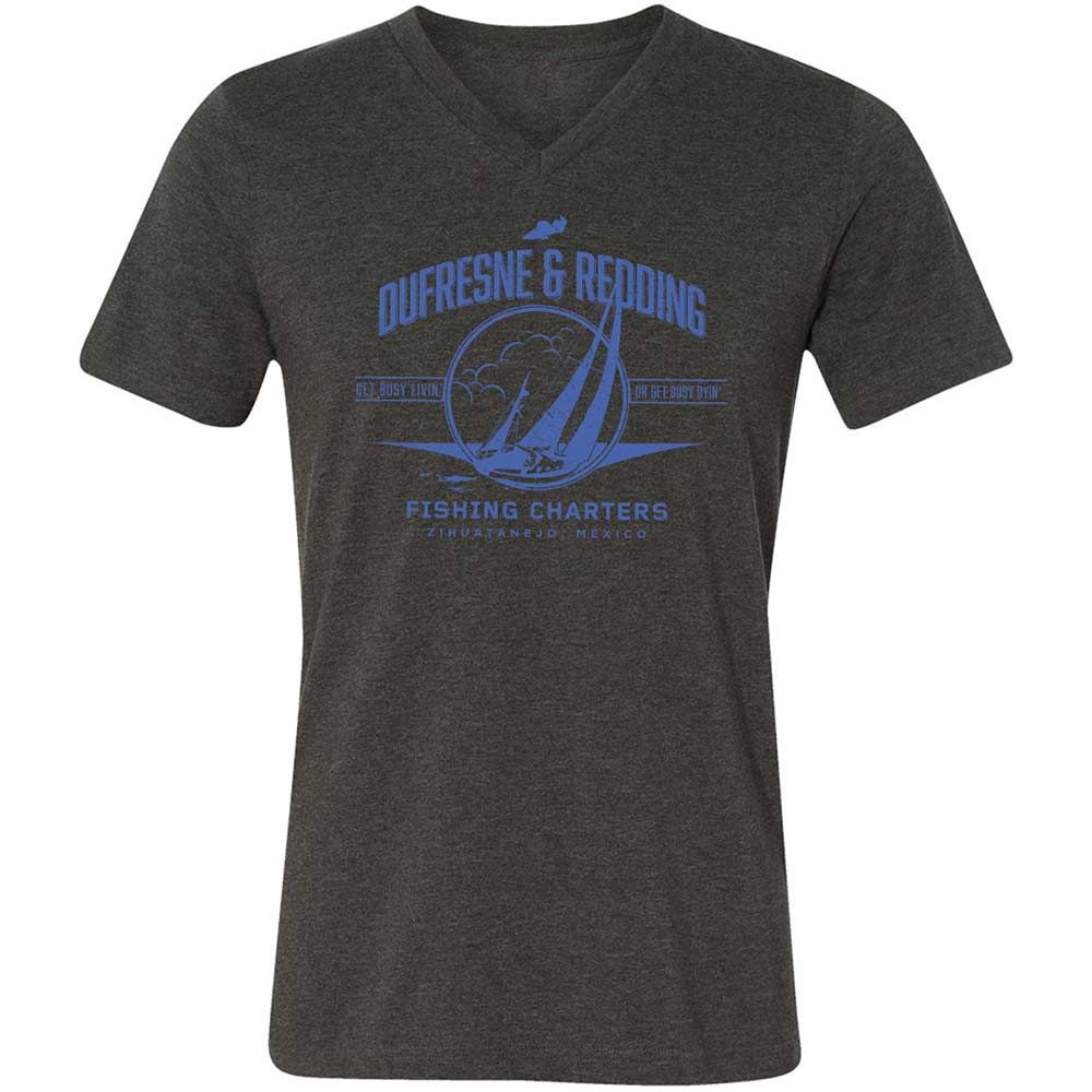 Unisex V-Neck T-Shirt - MYMCLMLQ - Dark Grey Heather - 8