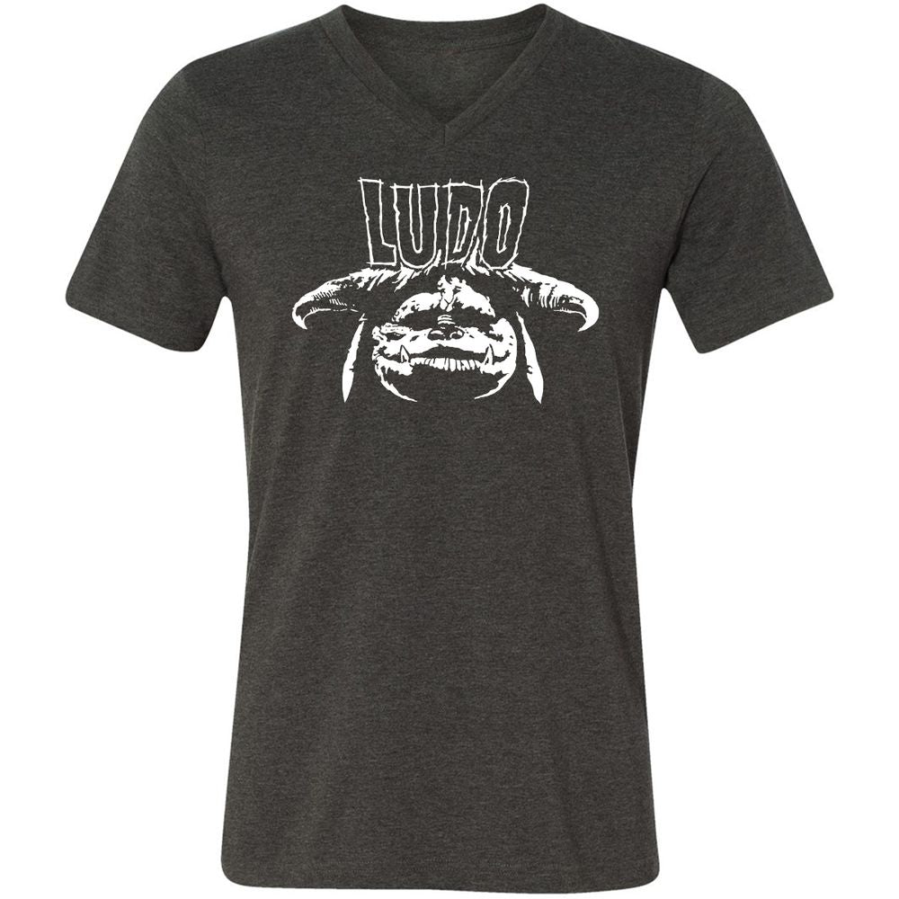 Unisex V-Neck T-Shirt - WY2V2PXT - Dark Grey Heather - 8