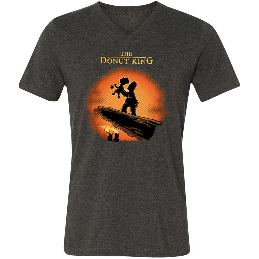 Unisex V-Neck T-Shirt - UKW2X34Z - Dark Grey Heather - 8