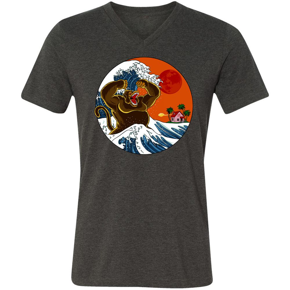 Unisex V-Neck T-Shirt - S7944W6C - Dark Grey Heather - 8