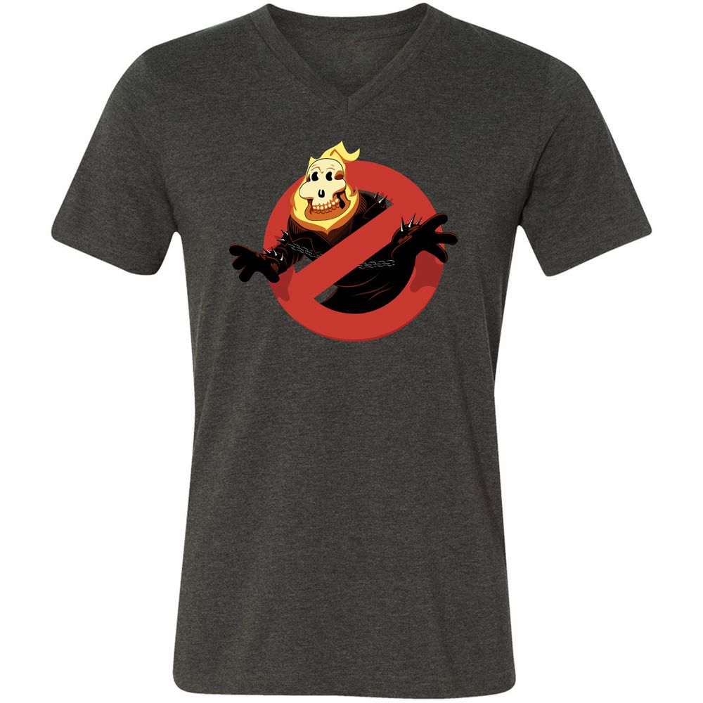 Unisex V-Neck T-Shirt - NDVUBBAZ - Dark Grey Heather - 8