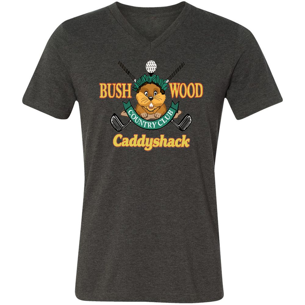 Unisex V-Neck T-Shirt - YEA5TUYM - Dark Grey Heather - 8