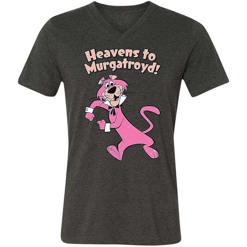 Unisex V-Neck T-Shirt - B38X9X74 - Dark Grey Heather - 8
