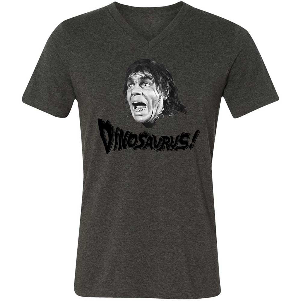 Unisex V-Neck T-Shirt - KTZ8SLQN - Dark Grey Heather - 8