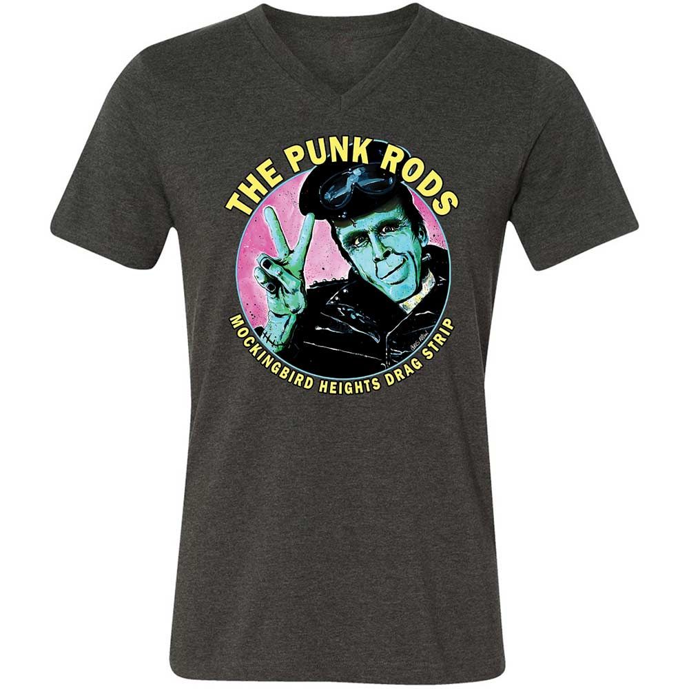 Unisex V-Neck T-Shirt - 9S9WHDHM - Dark Grey Heather - 8