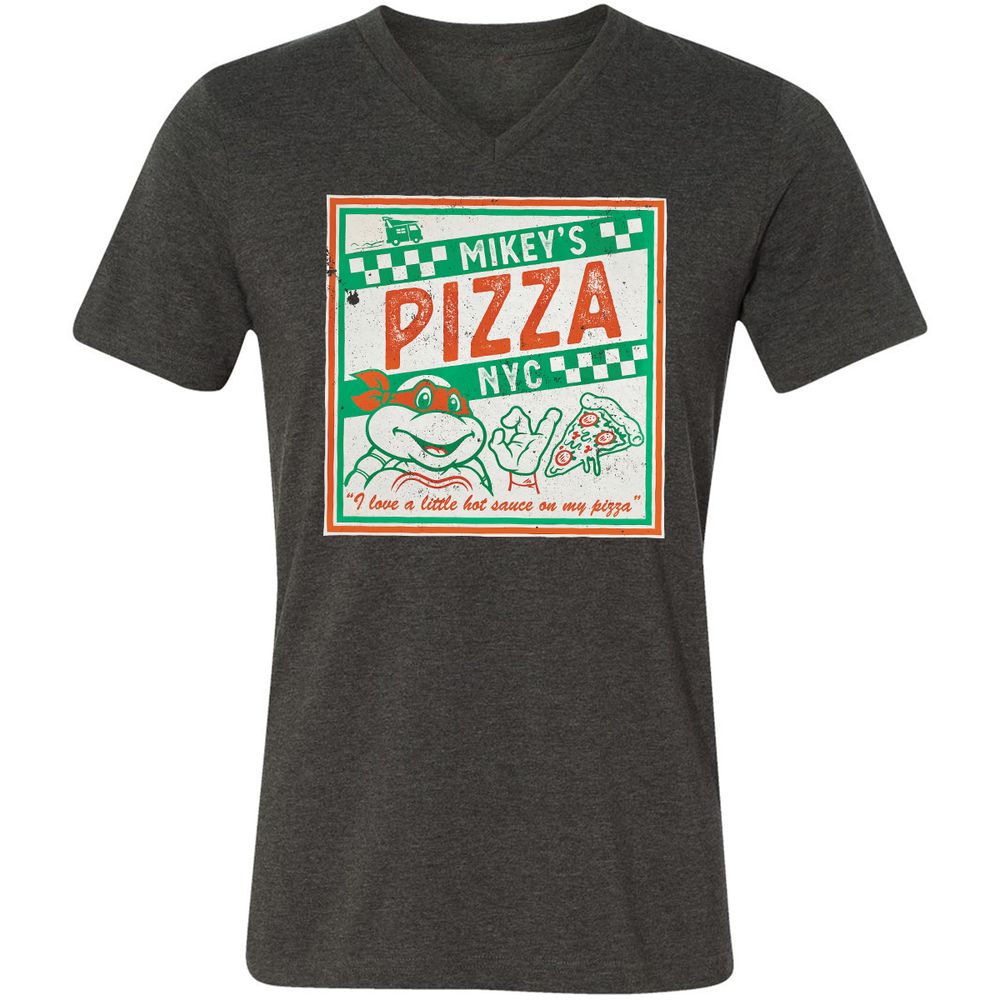 Unisex V-Neck T-Shirt - 7X3V38A6 - Dark Grey Heather - 8